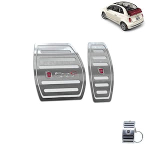 Pedaleira Automático Fiat 500 Cabrio 2012 A 2015 Prata