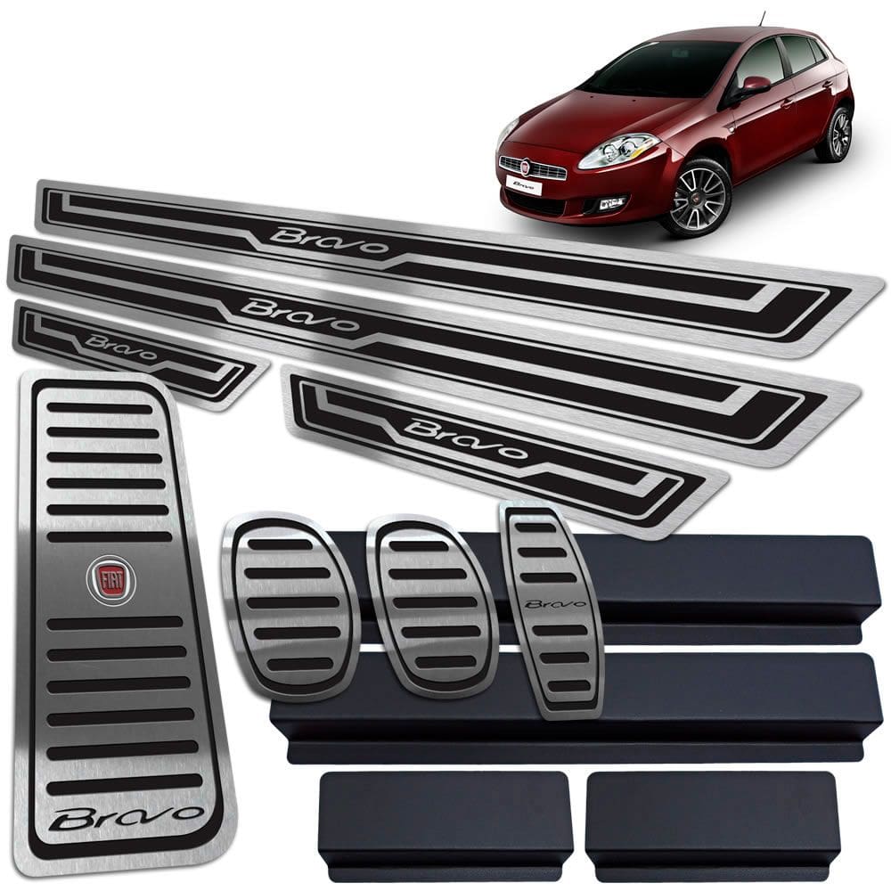 Descanso Pedaleira Manual Soleira Preto Bravo 2011 A 2016