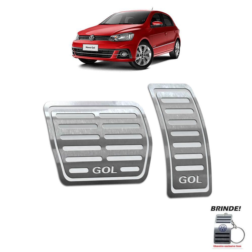 Pedaleira Automático Gol G6 G7 2012 A 2020 Prata