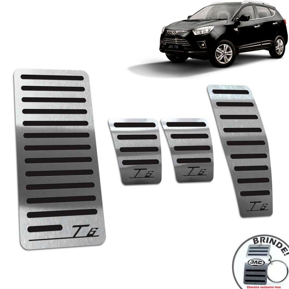 Pedaleira Manual + Descanso De Pé Jac T6 2014 A 2016 Preto