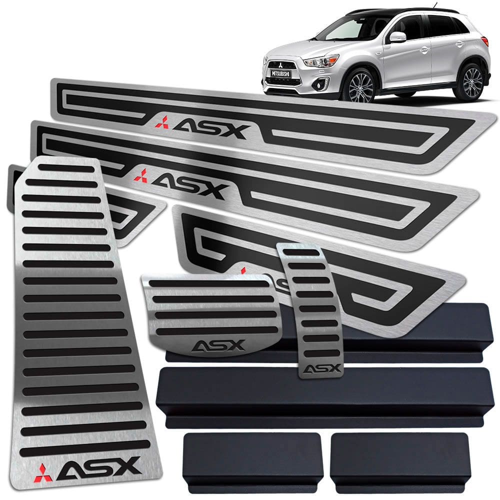 Soleira Pedaleira Descanso Asx 2011/2017 Automático Preto AR