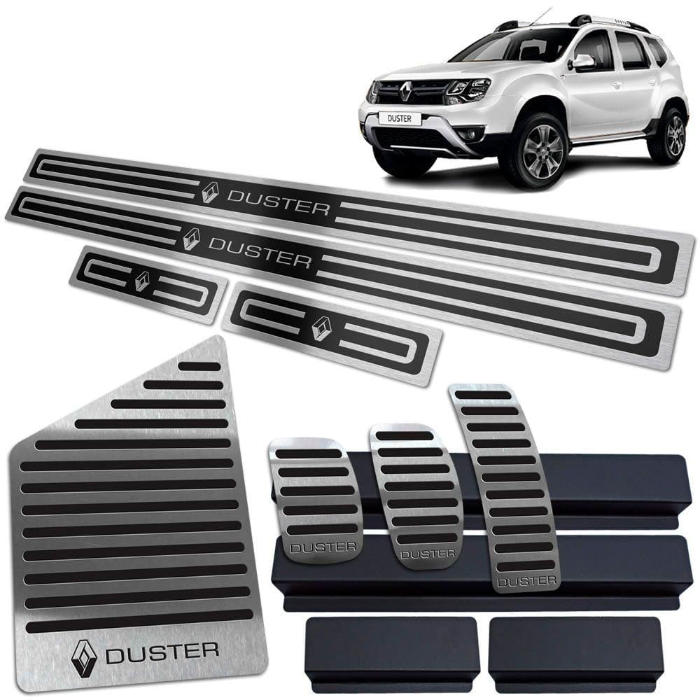 Soleira Pedaleira Descanso Duster 2011/2020 Manual Preto AR
