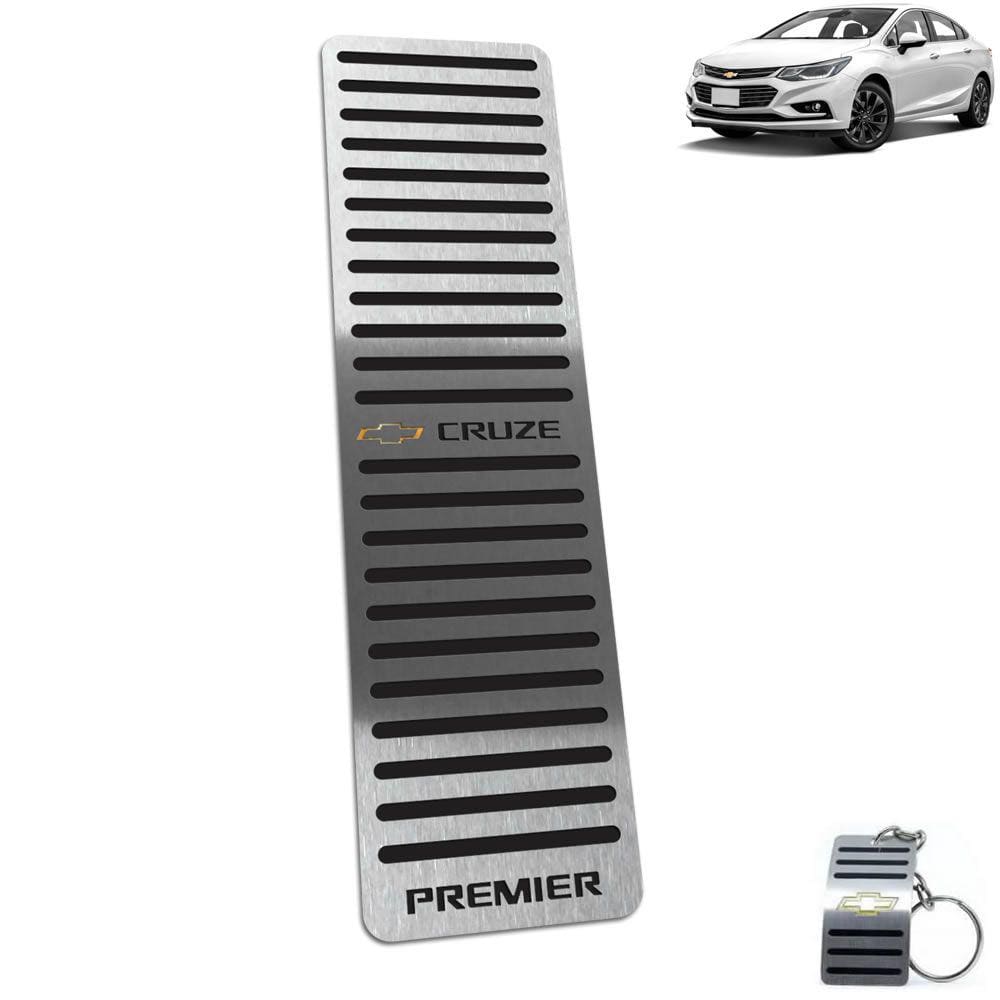 Descanso De Pé Em Aço Inox Cruze Premier 2017 A 2020 Preto