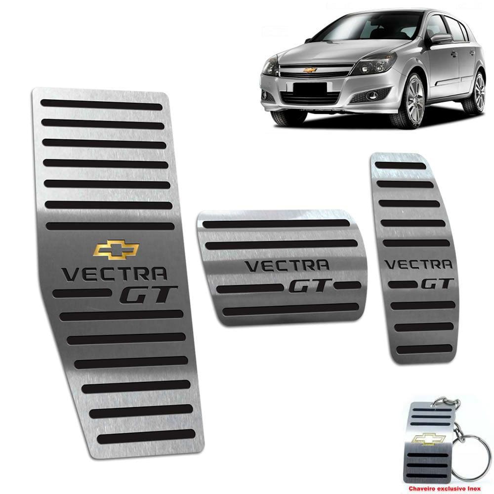 Pedaleira + Descanso Vectra Gt 2008 A 2011 Automático Preto
