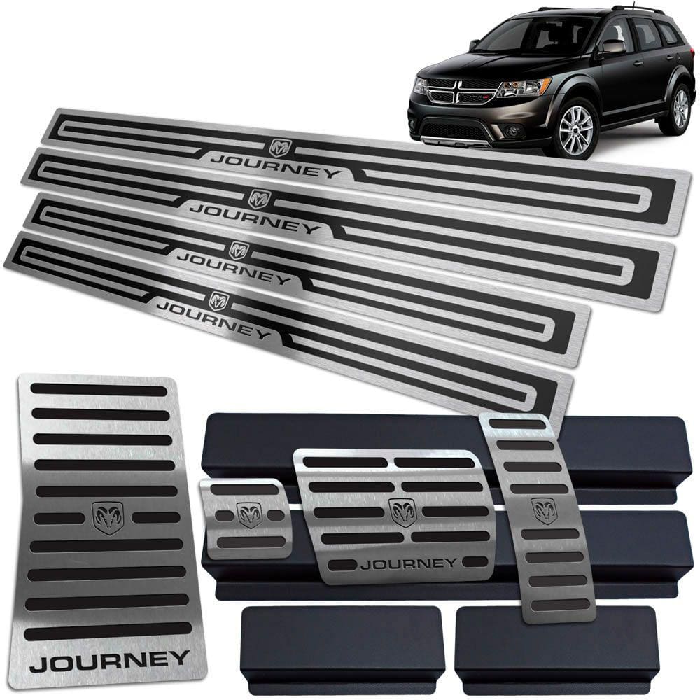 Descanso Pedaleira Soleira Dodge Journey 2009 A 2018 Preto
