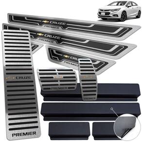 Descanso Soleira Pedaleira Preto Cruze Premier 2017 A 2020