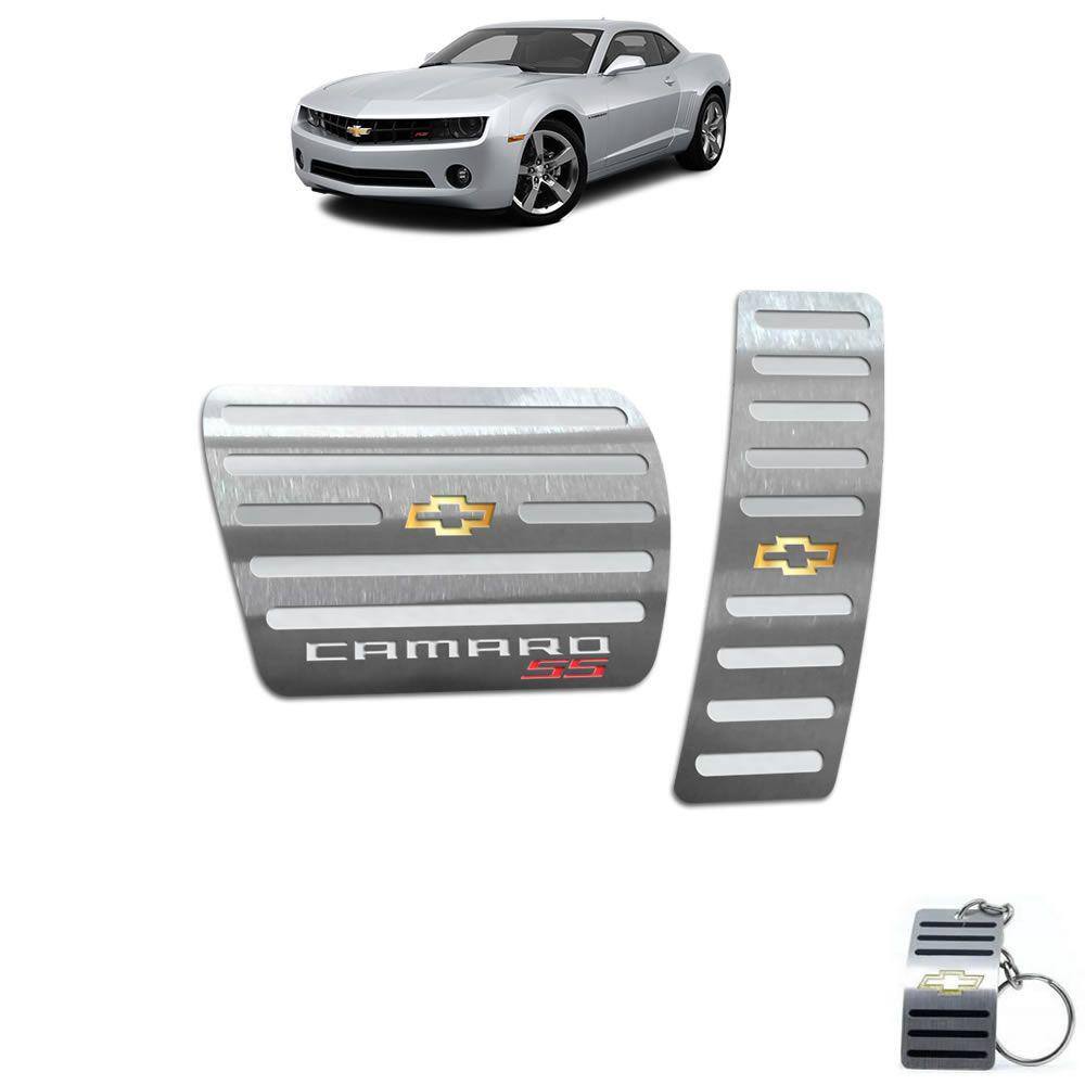 Pedaleiras Automático Em Aço Inox Chevrolet Camaro Ss