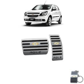 Pedaleira Automático Chevrolet Agile 2010 A 2014 Preto