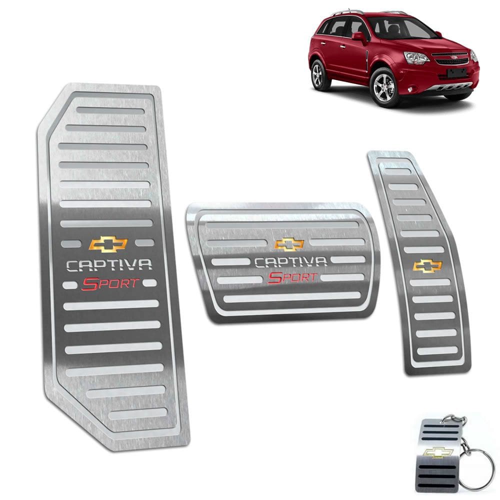 Pedaleiras Com Descanso Em Inox Captiva Sport