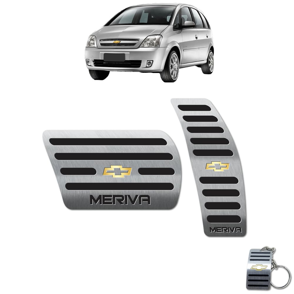 Pedaleira Automático Chevrolet Meriva Todos Os Modelos Preto
