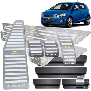 Descanso Pedaleira Manual Soleira Prata Sonic 2012/2014