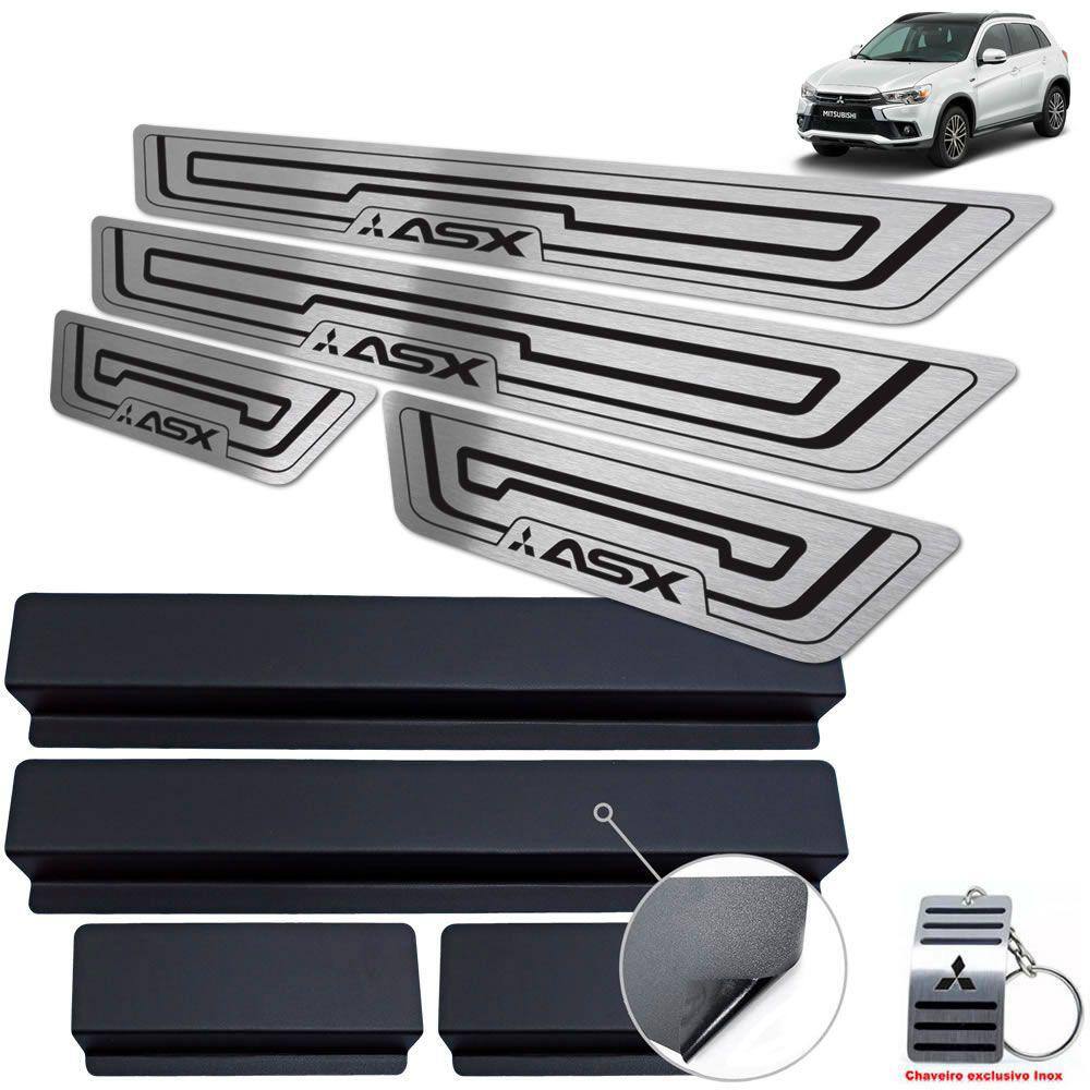 Soleiras Com Vinil Asx 2018/2020 Preto Baixo Relevo