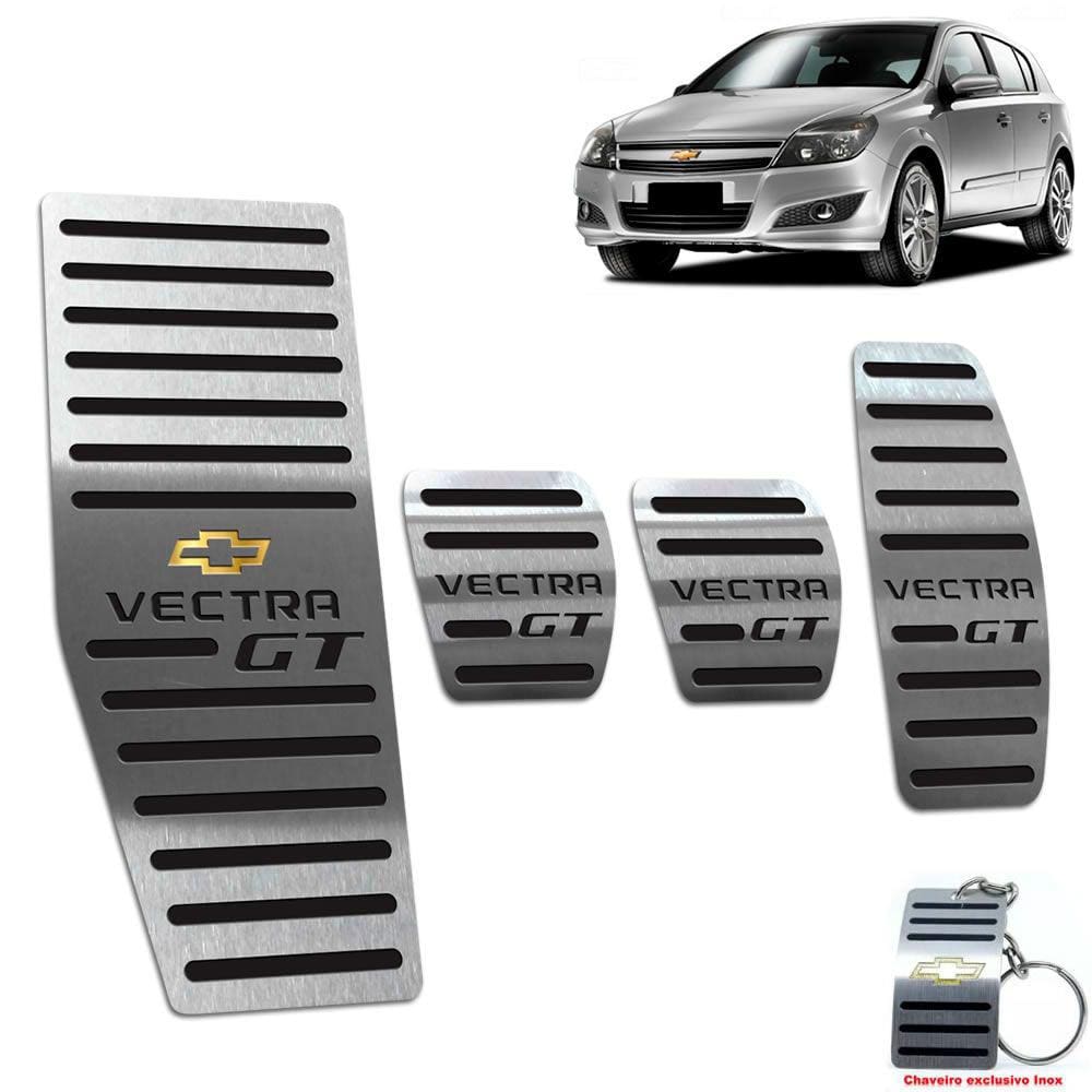 Pedaleira + Descanso Vectra Gt 2008 A 2011 Manual Preto