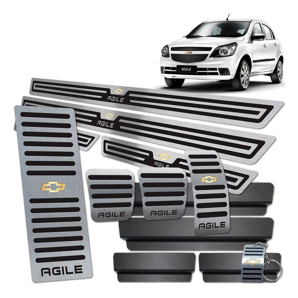 Descanso Soleira Pedaleira Manual Preto Chevrolet Agile