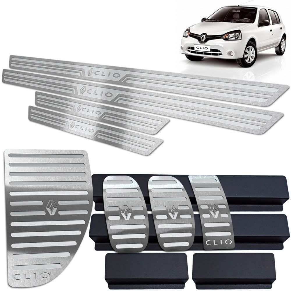 Soleira Pedaleira Descanso Clio 2013/2019 Prata AR 4 Portas