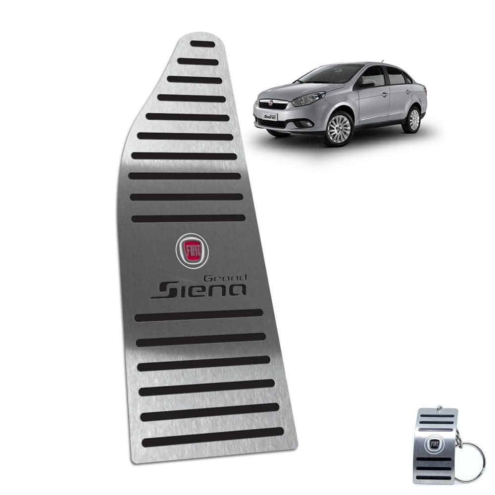 Descanso De Pé Aço Inox Fiat Grand Siena 2013 A 2020 Preto
