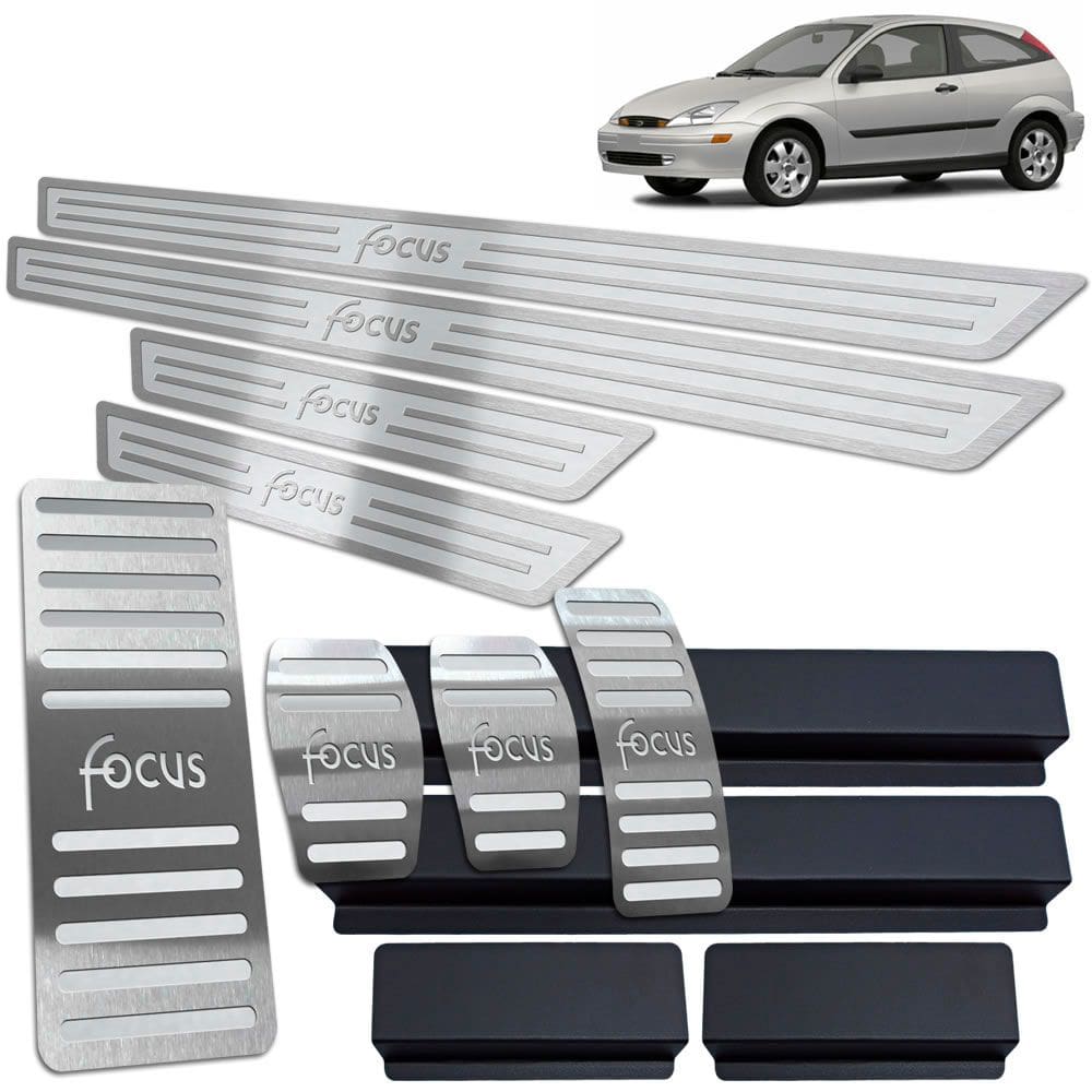 Pedaleira Soleira Descanso Prata Ford Focus 2000 A 2008