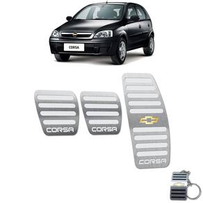 Pedaleira Manual Em Aço Inox Corsa 2002 A 2012