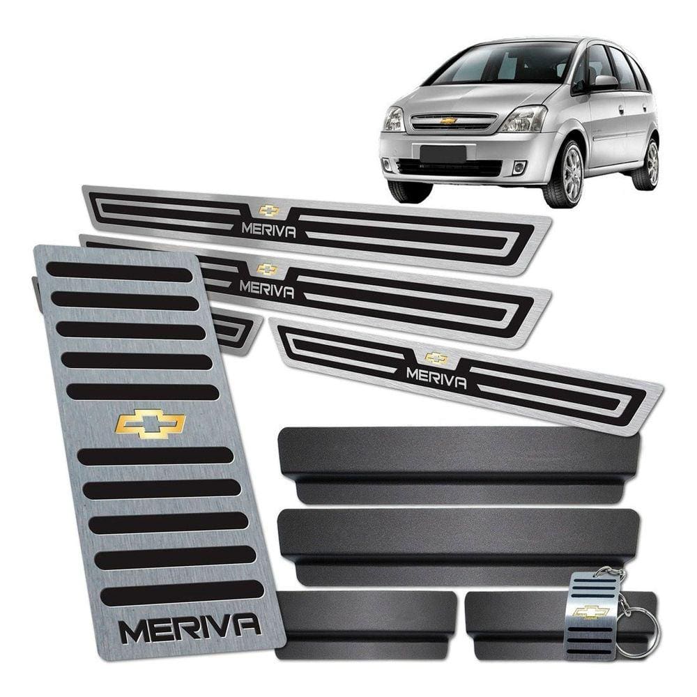 Descanso e Soleira Meriva Prata Todos Os Modelos Preto