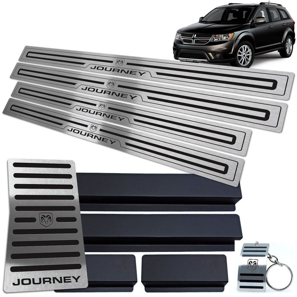 Descanso Soleira Journey 2009 A 2018 Preto Baixo Relevo