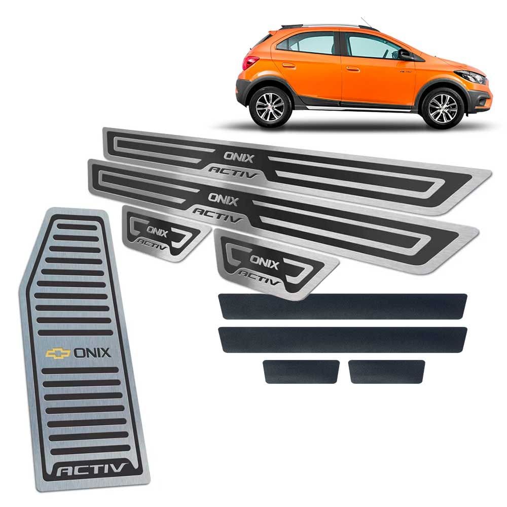 Soleiras + Vinil + Descanso Onix Activ 2017/2019 Preto