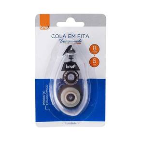 Cola em Fita Transparente 8mmx6mm Ergonômico - BRW