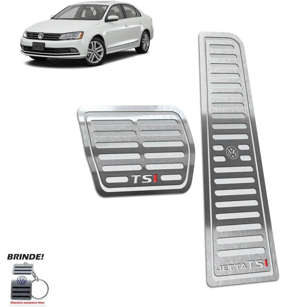 Pedaleira Automático Volkswagen Jetta Tsi Aço Inox Prata I