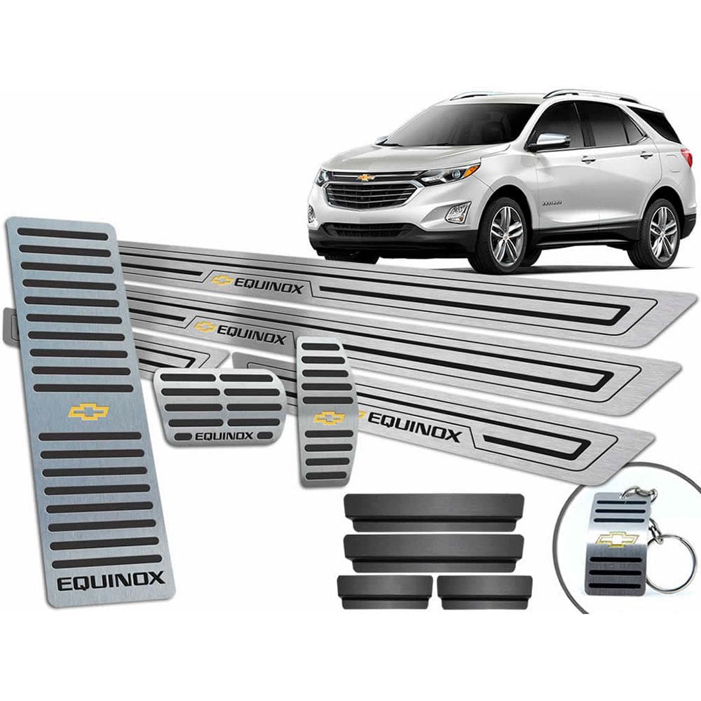 Descanso Soleira Pedaleira Preto Chevrolet Equinox 2018 2019