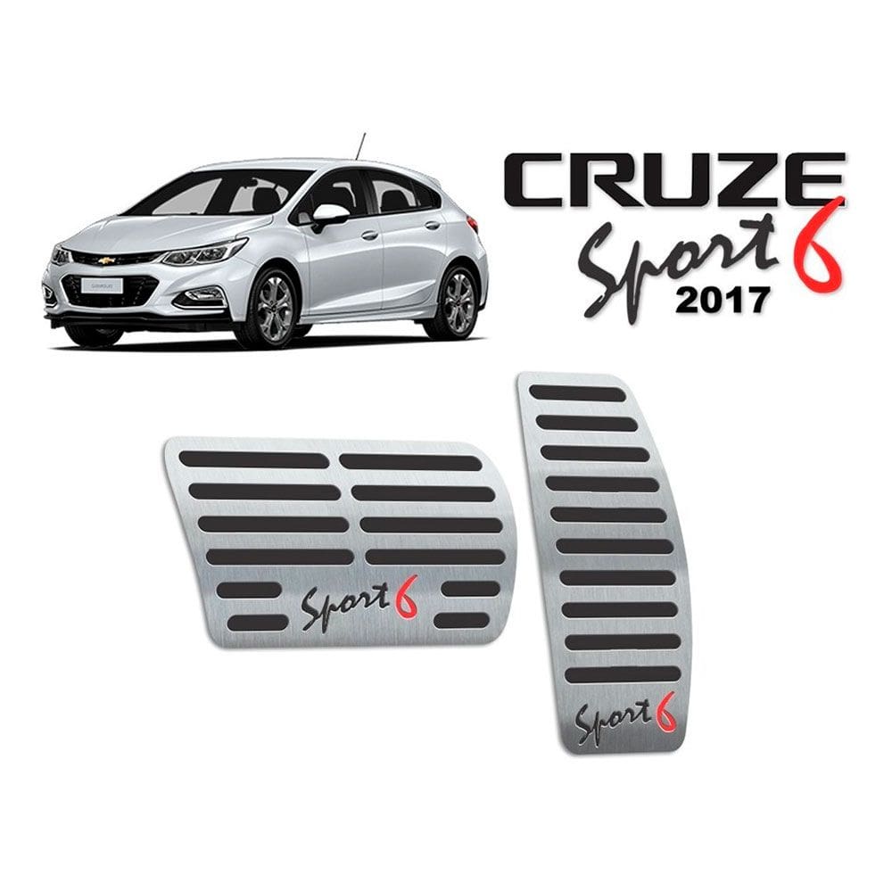 Pedaleira Automático Cruze Sport6 2017 A 2020 Preto