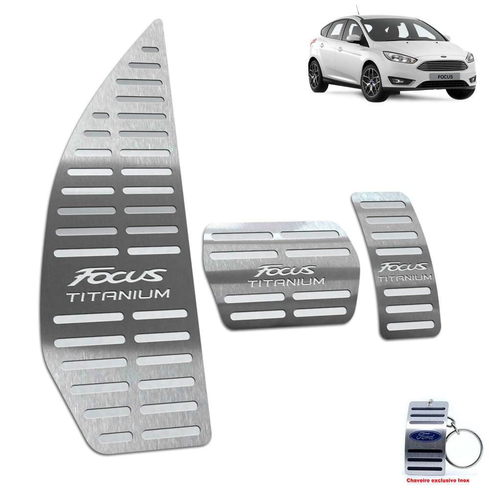 Descanso + Pedaleira Ford Focus Titanium 2011 A 2020 Prata