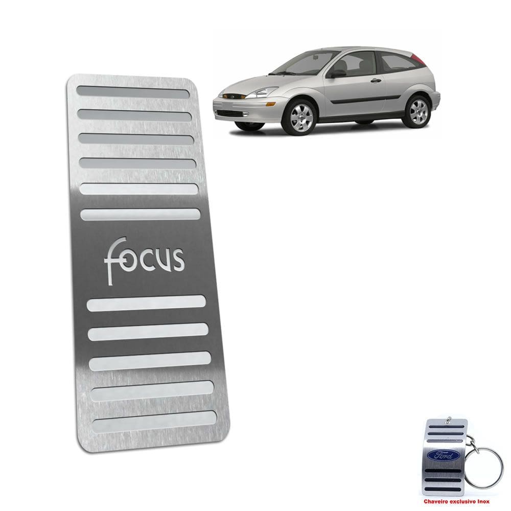 Descanso De Pé Aço Inox Focus 2000 A 2008 Prata