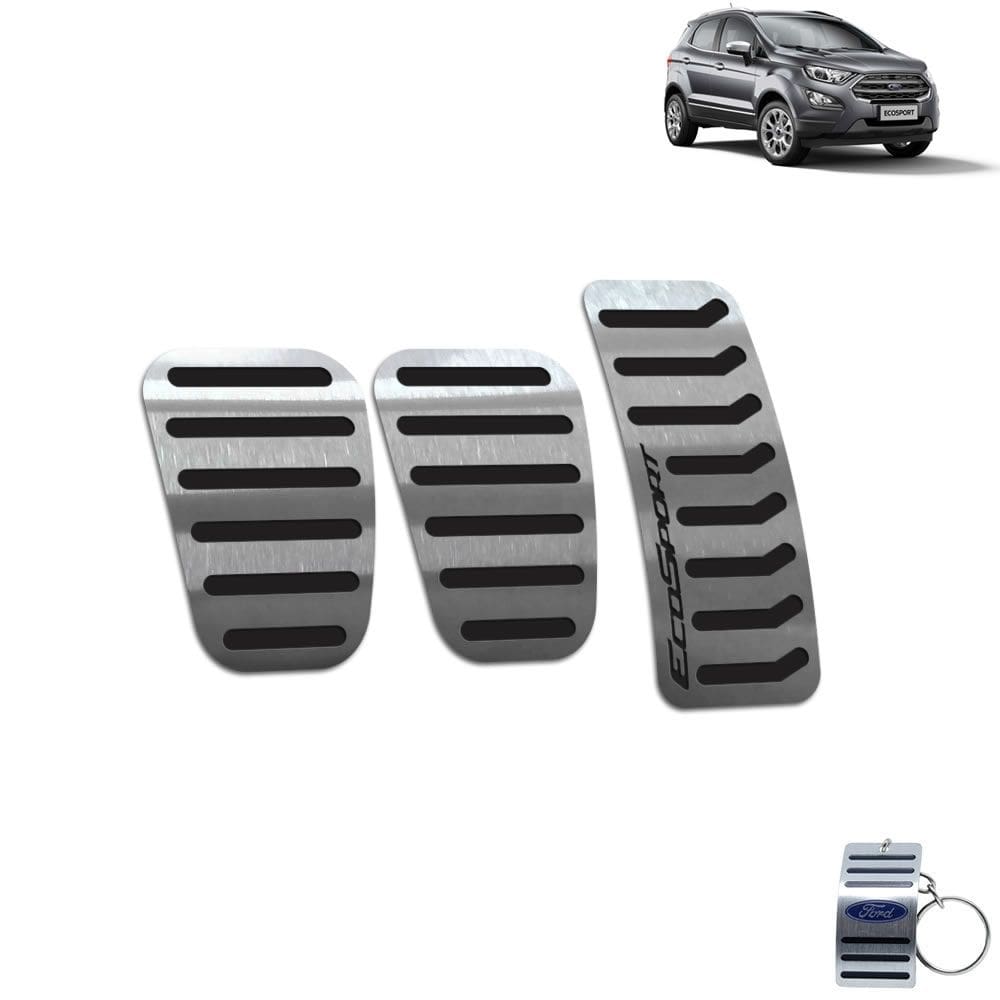 Pedaleira Manual Aço Inox Ecosport 2013 A 2020 Preto