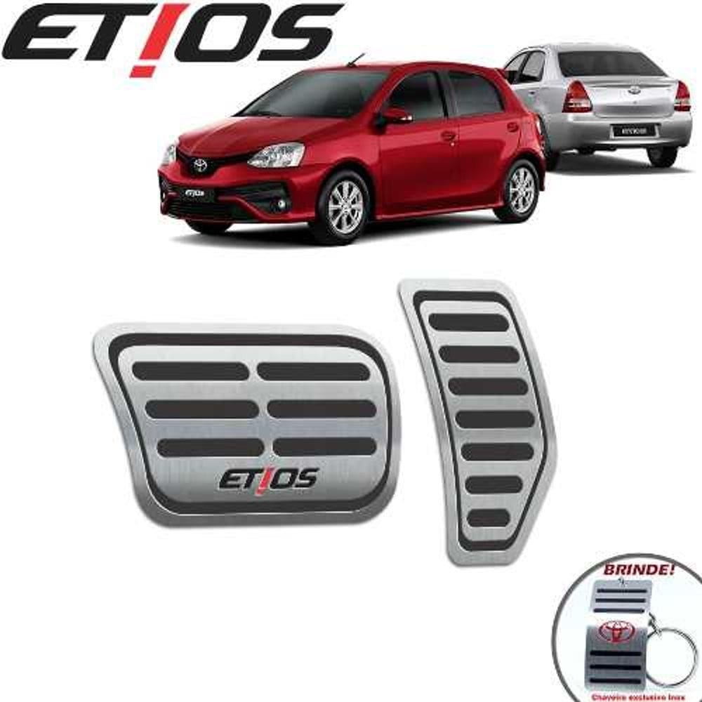 Pedaleiras Toyota Etios 2013 A 2019 Automático Preto