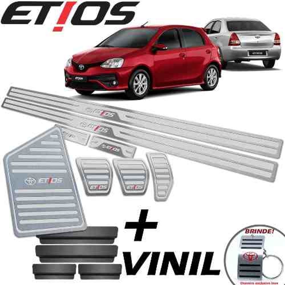 Soleira Pedaleira Descanso Etios 13 A 19 Prata Manual AR