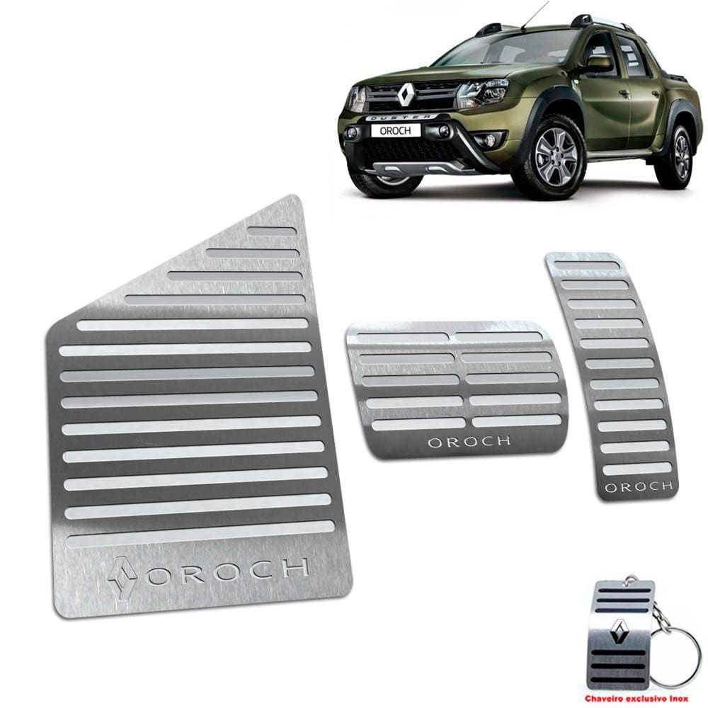 Pedaleira E Descanso Duster Oroch 2016/2021 Automático Prata