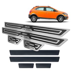 Soleiras + Vinil Chevrolet Onix Activ 2017/2019 Preto
