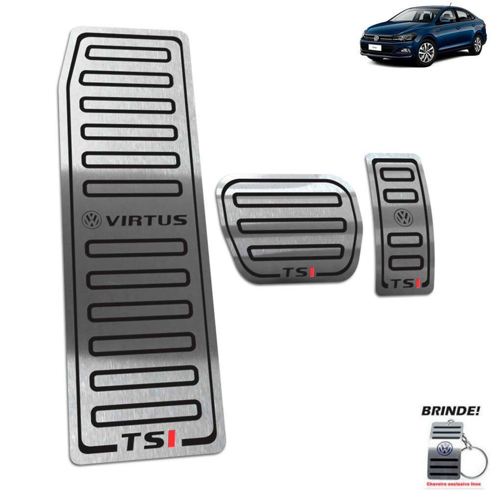 Pedaleira+ Descanso Virtus Tsi 2018 19 2020 Automático Preto