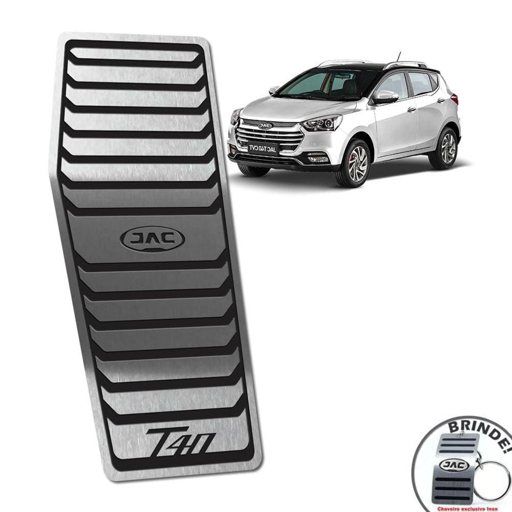 Descanso De Pé Jac T40 Aco Inox Preto