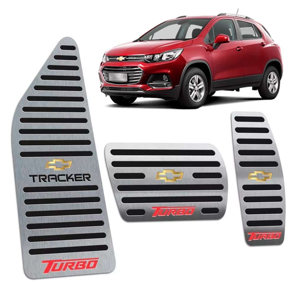 Descanso + Pedaleiras Tracker Turbo 2016/2019 Preto