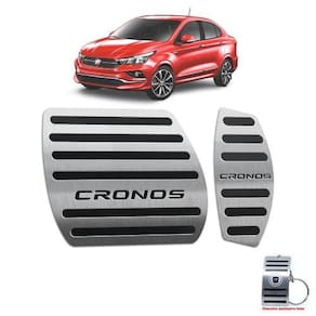 Pedaleiras Fiat Cronos Automático Em Aço Inox Preto