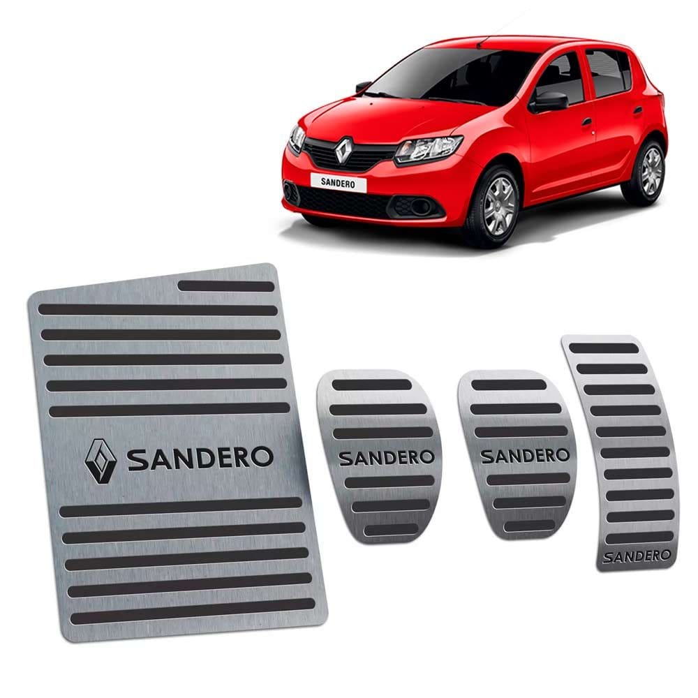 Descanso + Pedaleira Sandero 2014/2019 Manual Preto