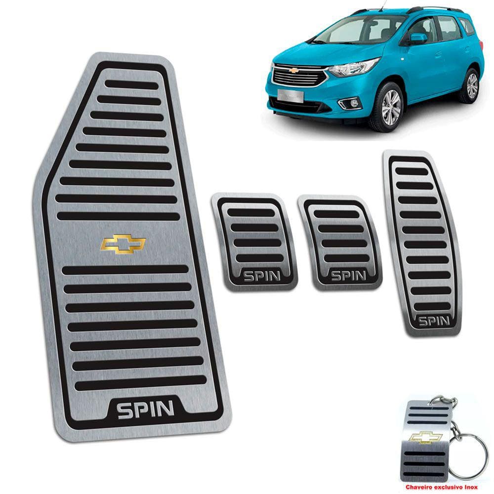 Descanso + Pedaleira Manual Chevrolet Spin Preto
