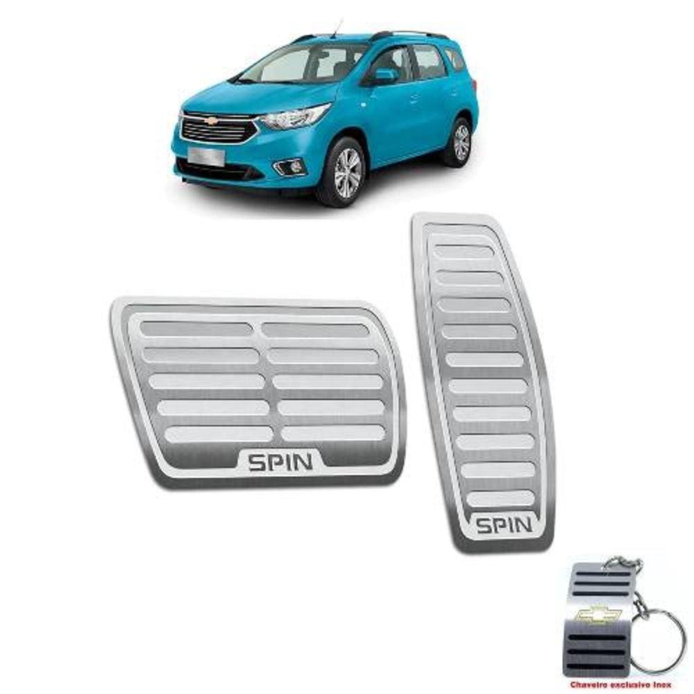 Pedaleiras Chevrolet Spin Prata Automático