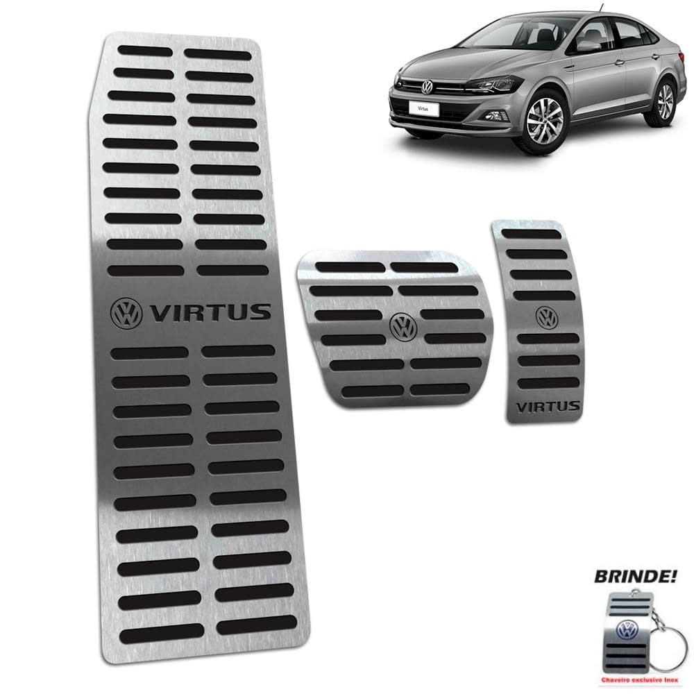 Pedaleiras + Descanso Virtus 2018 A 2020 Automático Preto