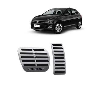 Pedaleiras Polo Highline 2018 2019 em Aço Inox Preto