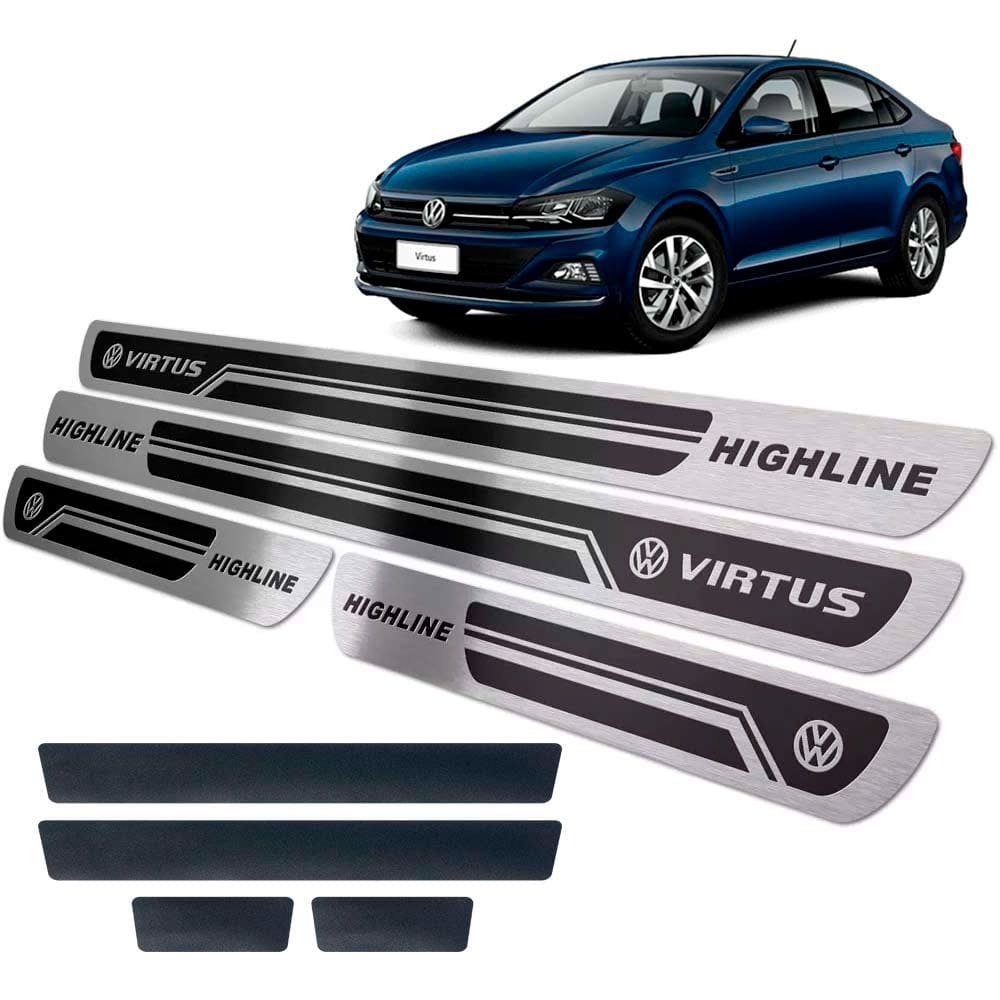 Soleira Alto Relevo Virtus Highline 2018/2020 + Vinil Preto