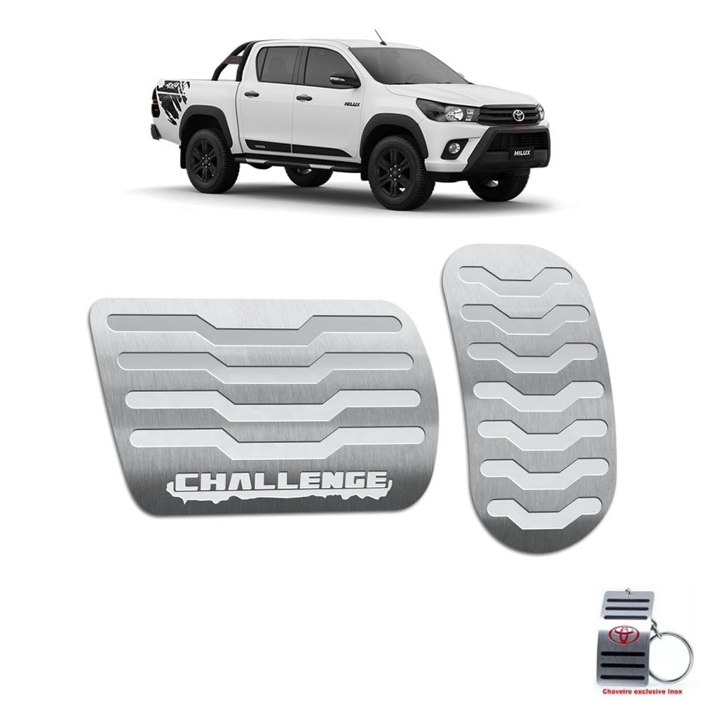 Pedaleiras Hilux Challenge 2018 2019 Automático Prata