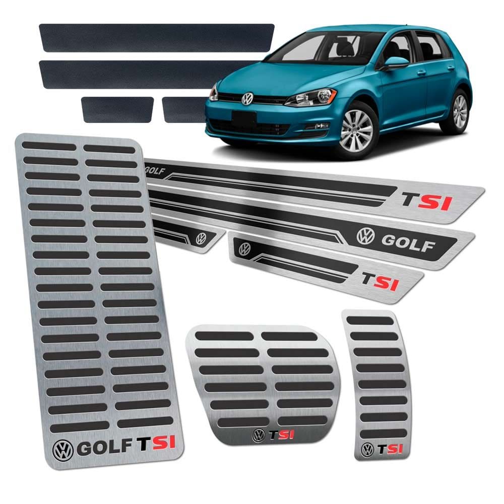 Soleira Pedaleira Descanso Golf Tsi 2014/19 SI Aut Preto AR