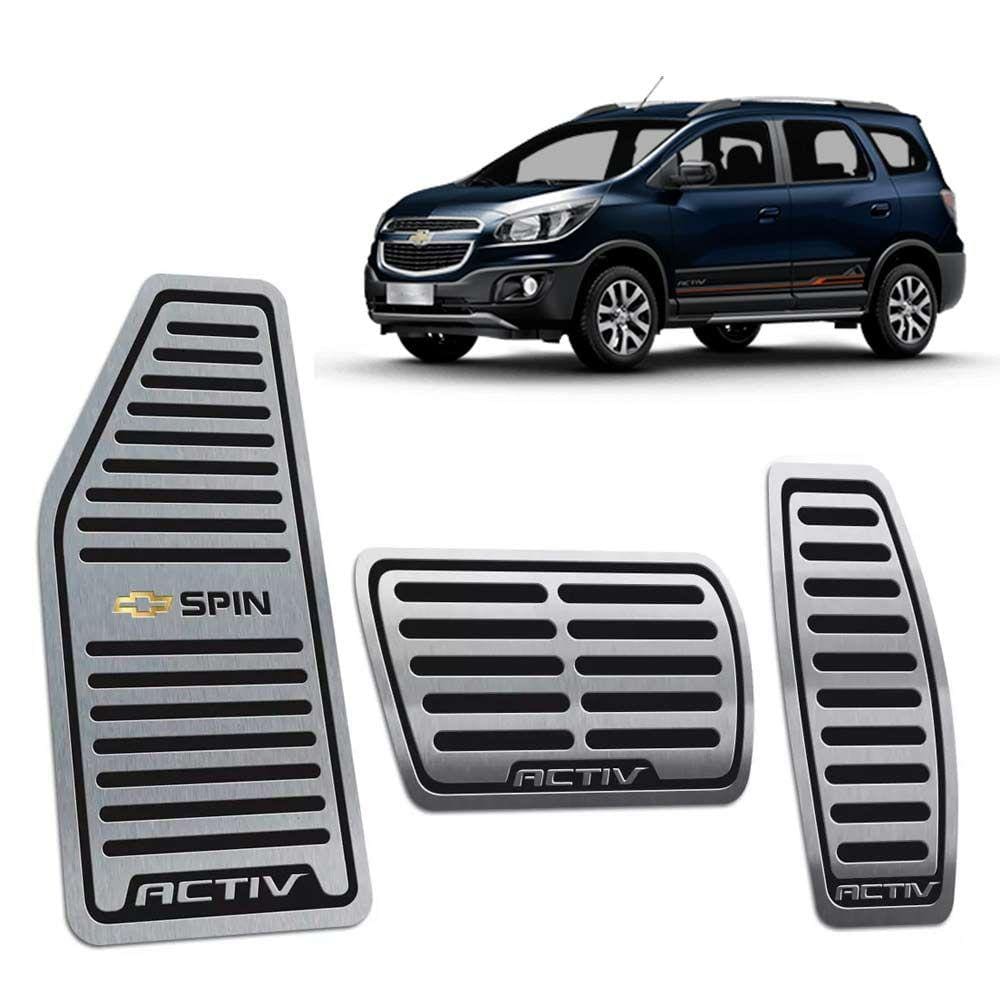 Descanso + Pedaleiras Chevrolet Spin Activ Preto