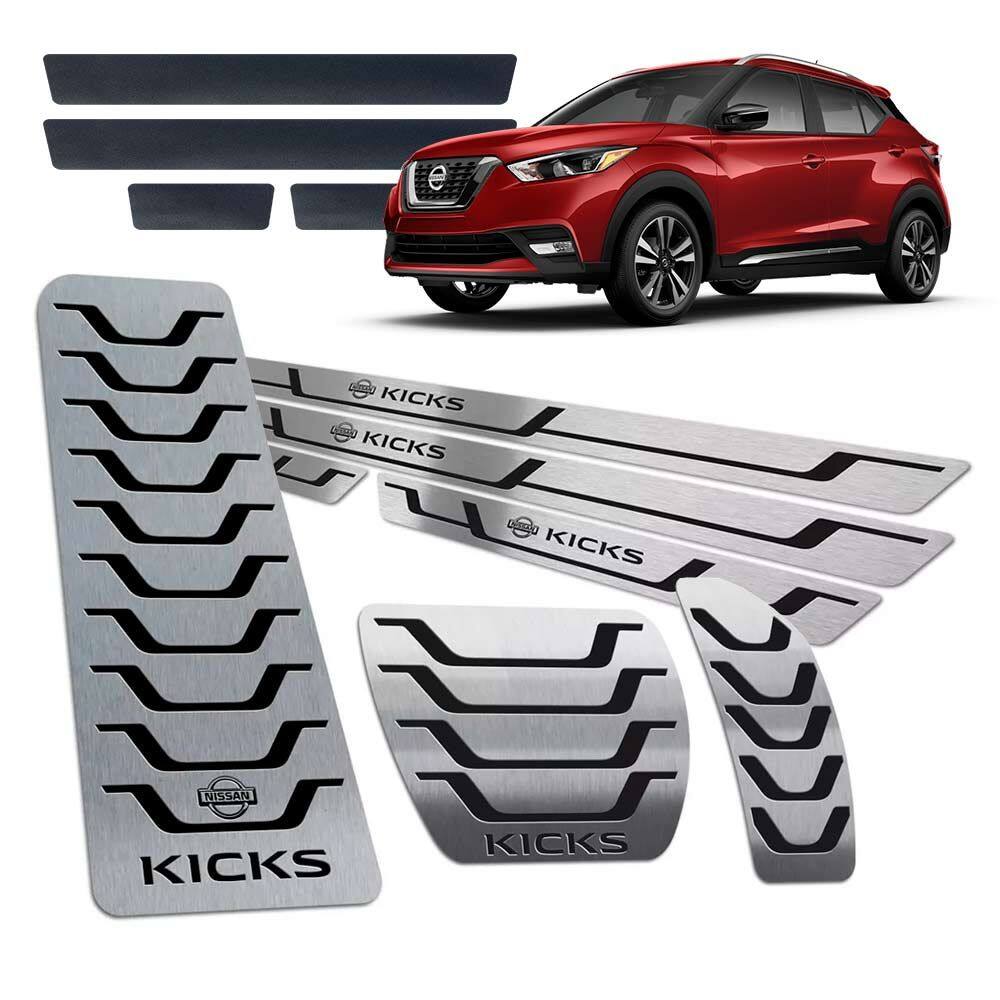 Soleira Pedaleira Descanso Kicks 2017/2021 Preto